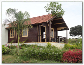 Wood garden house