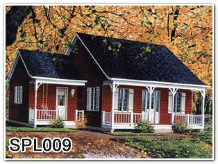 Twin  wood house design