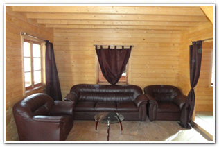 Duplex wood house hall
